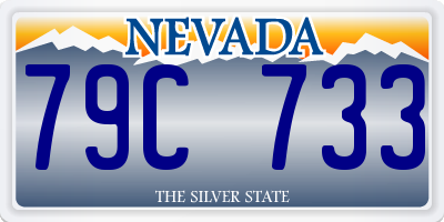NV license plate 79C733