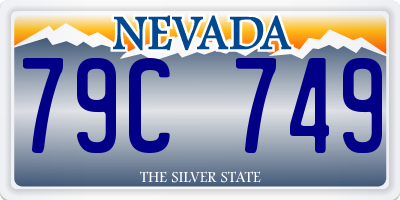 NV license plate 79C749