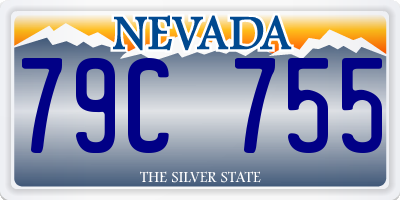 NV license plate 79C755