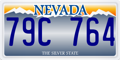 NV license plate 79C764