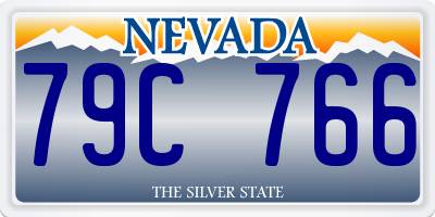 NV license plate 79C766