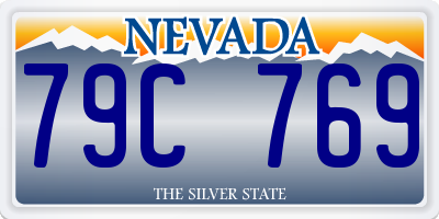 NV license plate 79C769