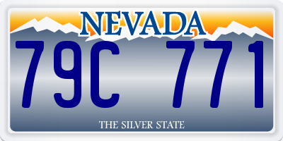 NV license plate 79C771