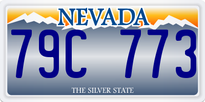 NV license plate 79C773