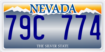 NV license plate 79C774