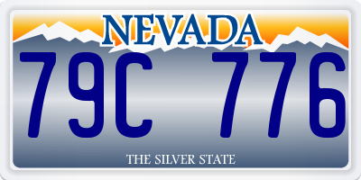 NV license plate 79C776