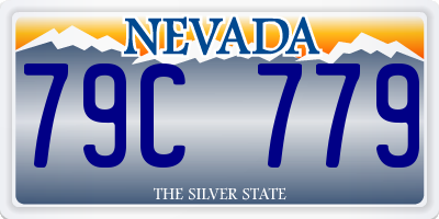 NV license plate 79C779