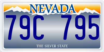 NV license plate 79C795