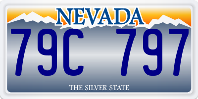 NV license plate 79C797