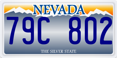 NV license plate 79C802