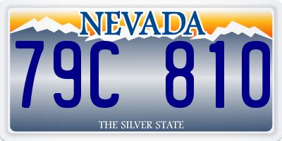 NV license plate 79C810