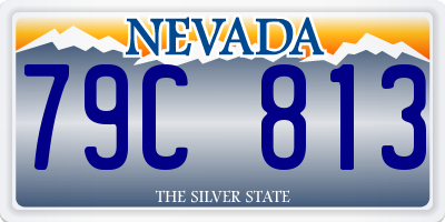 NV license plate 79C813