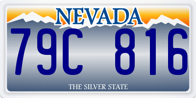 NV license plate 79C816