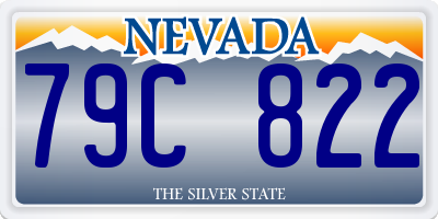 NV license plate 79C822