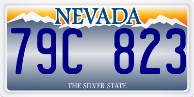 NV license plate 79C823