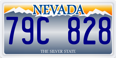 NV license plate 79C828