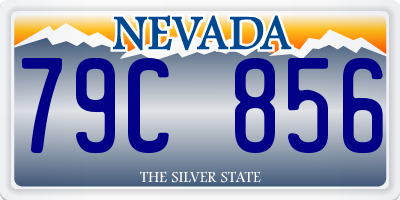 NV license plate 79C856