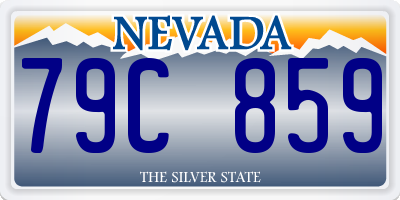 NV license plate 79C859