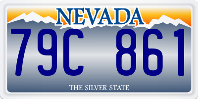 NV license plate 79C861