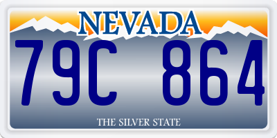 NV license plate 79C864