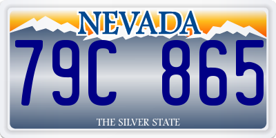 NV license plate 79C865