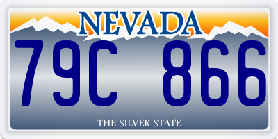 NV license plate 79C866