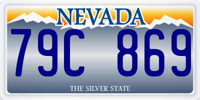 NV license plate 79C869