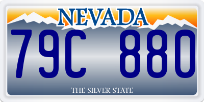 NV license plate 79C880