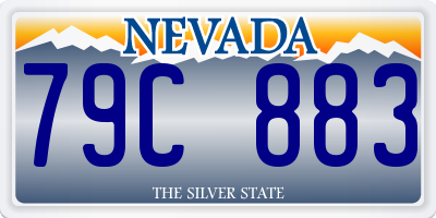 NV license plate 79C883