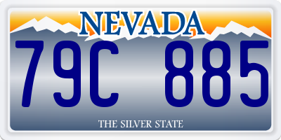 NV license plate 79C885