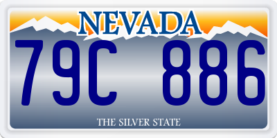 NV license plate 79C886