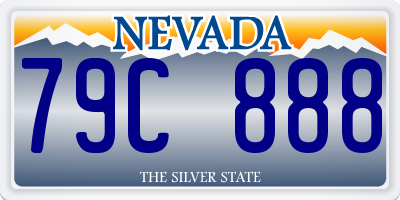 NV license plate 79C888