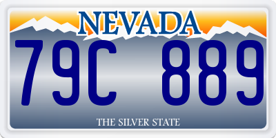 NV license plate 79C889