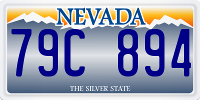 NV license plate 79C894