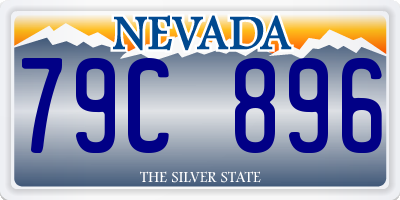 NV license plate 79C896