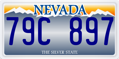 NV license plate 79C897