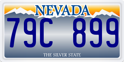 NV license plate 79C899