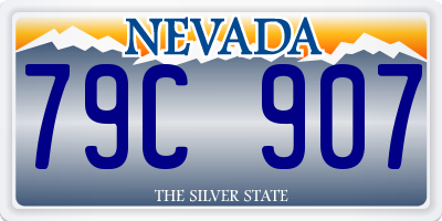 NV license plate 79C907