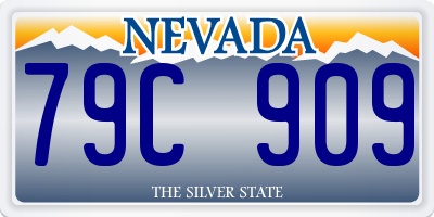 NV license plate 79C909