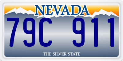 NV license plate 79C911