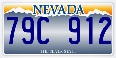 NV license plate 79C912