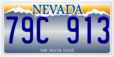 NV license plate 79C913