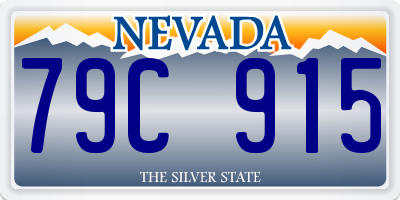 NV license plate 79C915