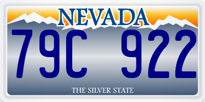 NV license plate 79C922