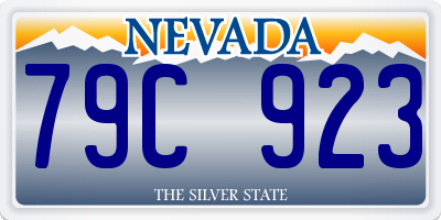 NV license plate 79C923