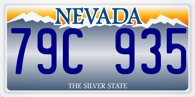 NV license plate 79C935