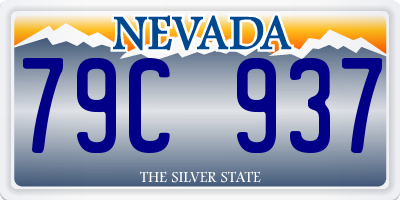 NV license plate 79C937