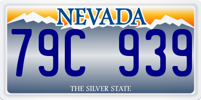 NV license plate 79C939