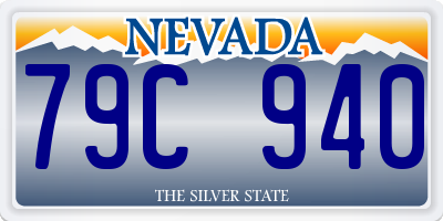 NV license plate 79C940