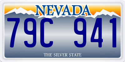 NV license plate 79C941